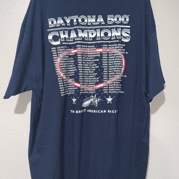 NASCAR Dayton 500 The Great American Race T-Shirt Design on the back Size: XXL - Picture 4 of 4